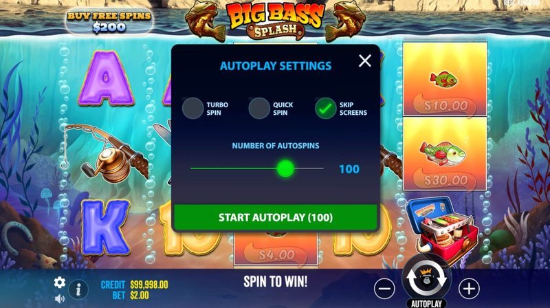 Großes Glück im Big Bass Splash - Die Slotmaschine mit grossem GewinnPotenzial